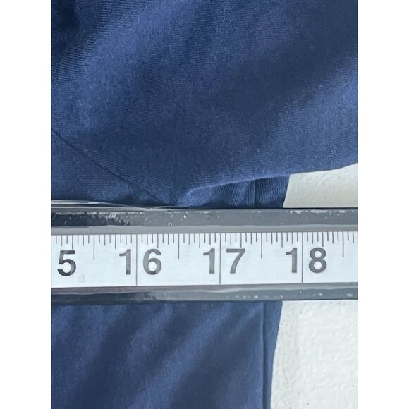 J Jill Pure Jill Blue Maxi Dress Small Floral Border T-Shirt Lounge Knit - Picture 7 of 9